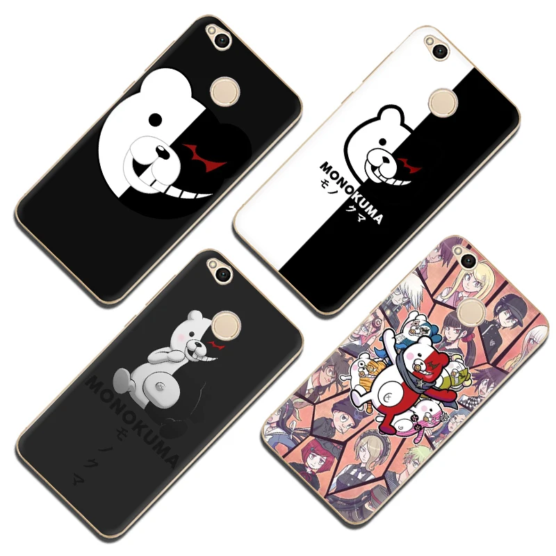 Силиконовый чехол для телефона EWAU Danganronpa monokuma Xiaomi 6 8 9 SE A1 A2 Lite Mix 2S Max 3 F1 A3 9T Pro CC9e Note