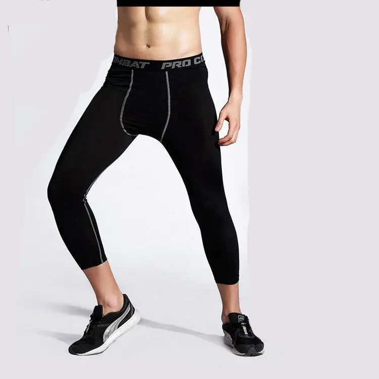 

Capri Pants Male Fitness Running Sports Basketball Base Training Trousers Ultra-stretch Quick Drying Pants Manufacturers Current
