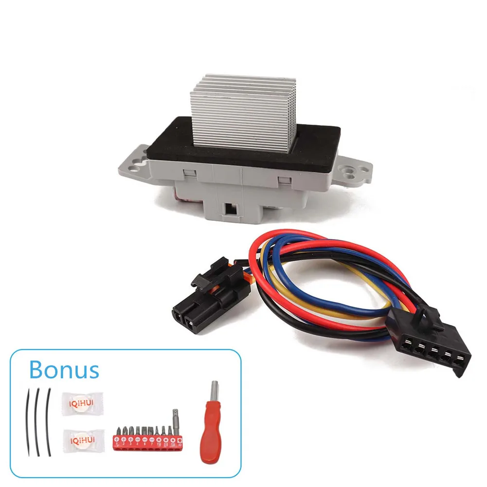 

Blower Motor Resistor with Installation Kits for Chevrolet GMC Replace 89018778/10325408/52409643/93803636 Car Accessories