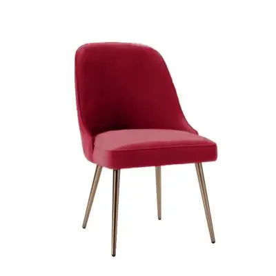 Стул для кафе, Дышащий тканевый коврик, прочный металлический стул, ножки, розовый стул принцессы, металлическая спинка, офисные стулья для вечеринки - Цвет: VIP 3