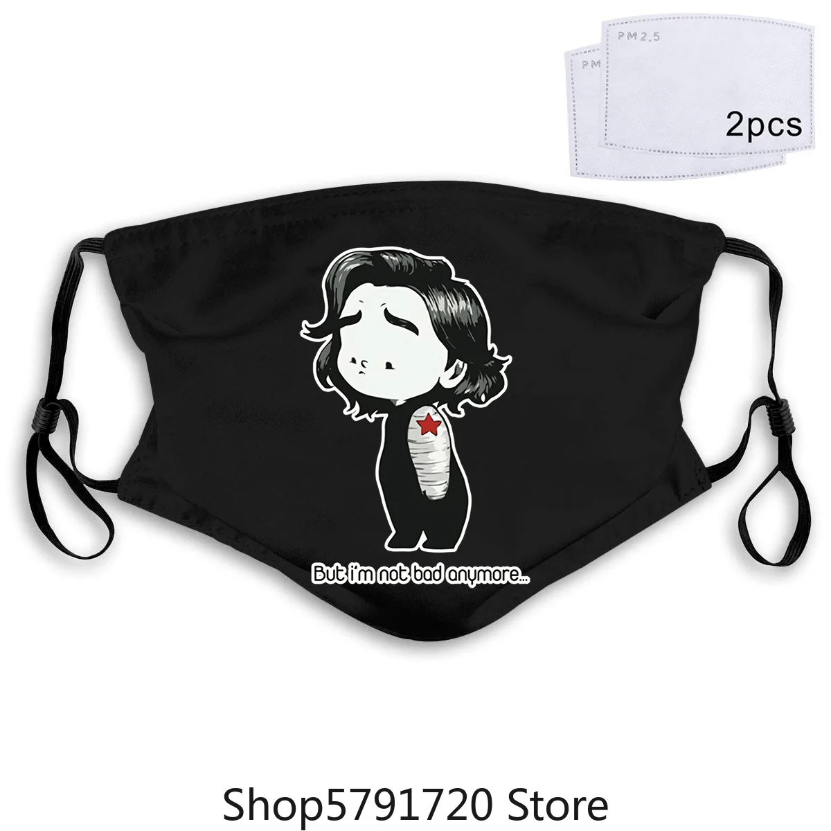 Online Mask Bucky Barnes But Im Not Bad Anymore Fashion Cotton Tops Size S3Xl Oneck Men Short Comfort Soft pm2.5 | Аксессуары для