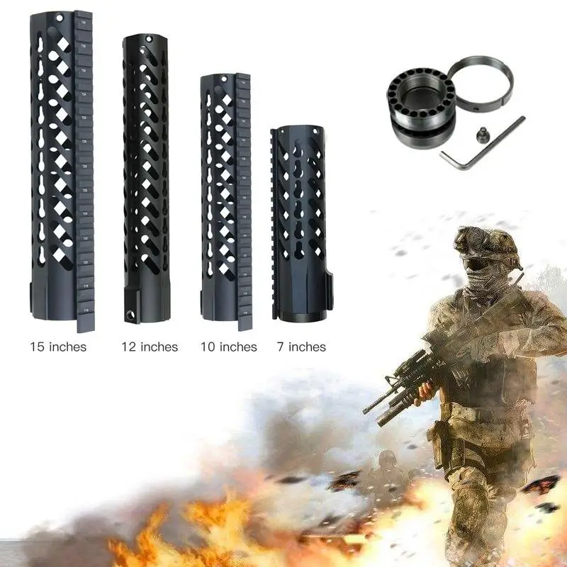 Magorui 7 &quot/10&quot/12 &quot/15&quot Keymod Free Float Quad Rail Slim Handguard|Аксессуары для охотничьих ружей| |