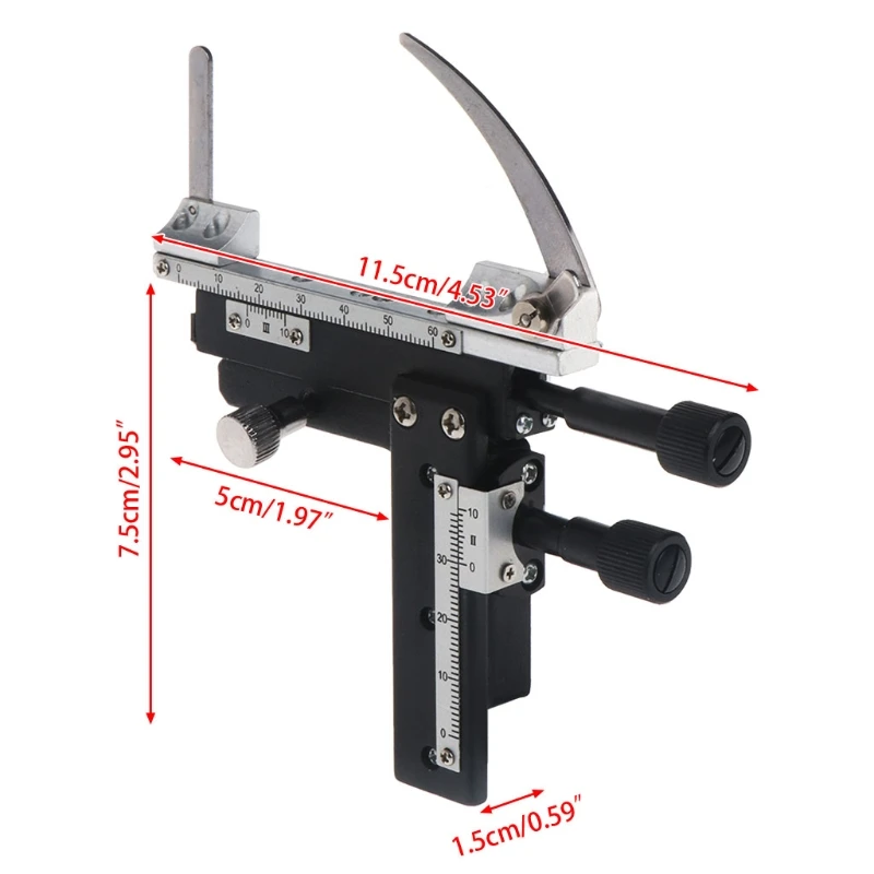 

Microscope Attachable Mechanical Stage X-Y Moveable Caliper Vernier with Scale