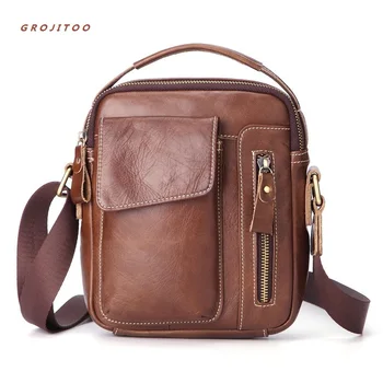 

GROJITOO THE CLASSIC Shoulder Bags First cowhide leather Vintage briefcase