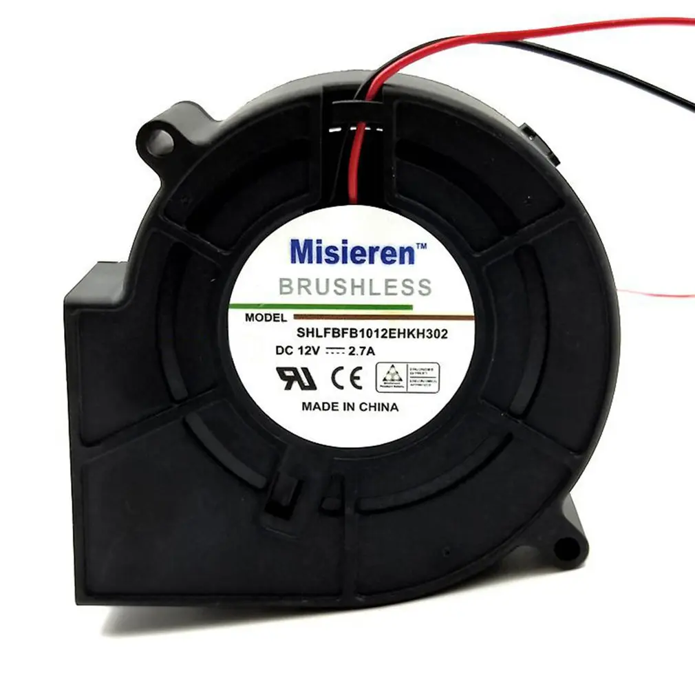 12V 2.7A Turbo Blower Warm Air Barbecue Oven Exhaust Turbofan 9733 Direct Current 9cm Ball Bearing | Электроника