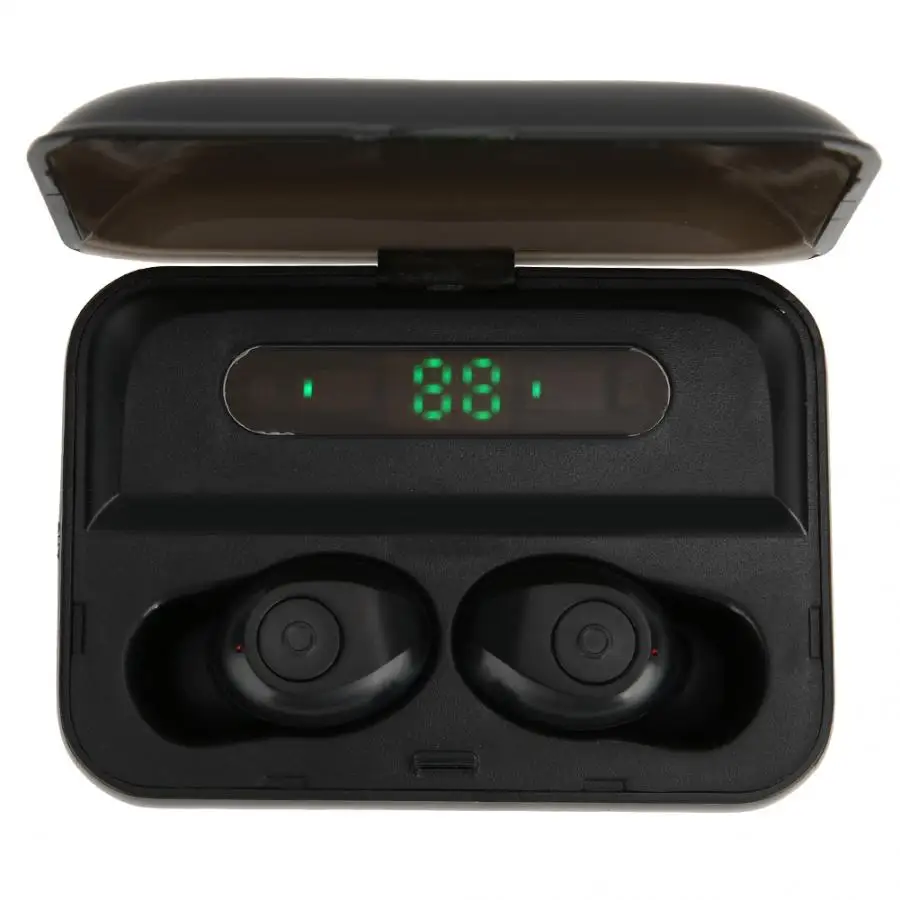 1 пара F9 Bluetooth Беспроводной гарнитура портативная мини стерео-система наушники с