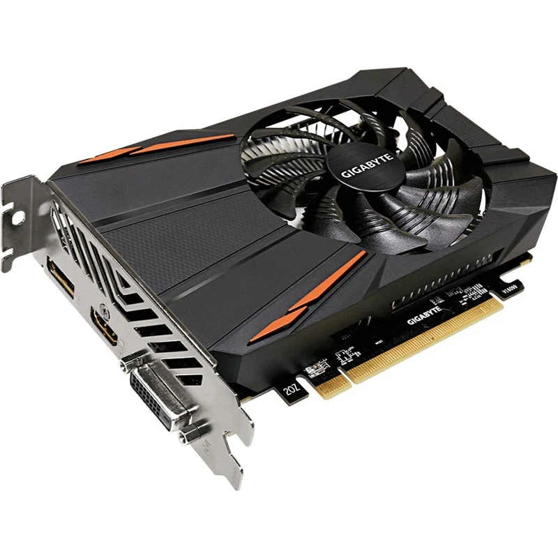 Видеокарта Gigabyte PCI-E GV-RX560OC-4GD AMD RX560 4096Mb 128b GDDR5 1189/7000 DVIx1/HDMIx1/DPx1 Ret