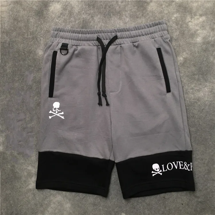 Новинка Высокая мужская Роскошная Голова Череп кости удобные классические полосатые скейтборд, уличная мода хлопок повседневные шорты# Ba1