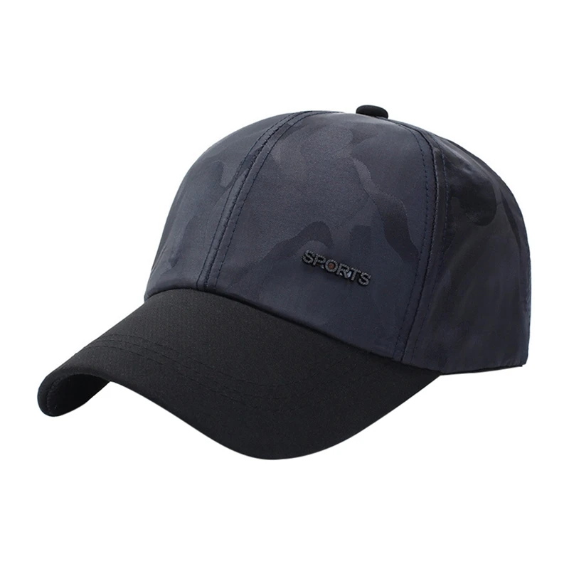 Синий Casual Baseball cap Summer Man Women Polyester Adjustable Lightweight Breathable Durable Feature Wholesale Hats - Цвет: Синий