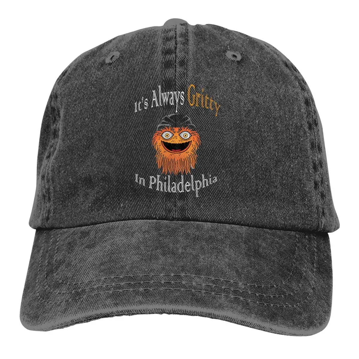 Его всегда Gritty in Philadelphia джинсовая шляпа регулируемые мужские вымытые бейсболки
