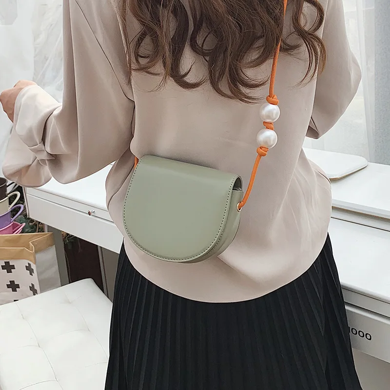 Ladies Small Bag New Pearl Decorative Square Women Messenger Wild Fashion Korean Shoulder | Багаж и сумки