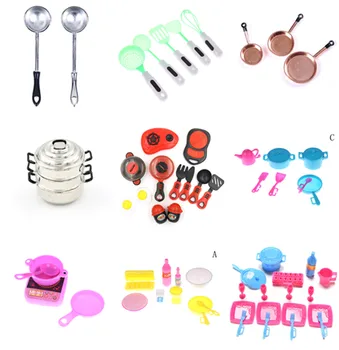 

Newest Doll Toys Dollhouse Kitchen Cooking Tools for Playing House Child Early Education Toy Doll Accessories