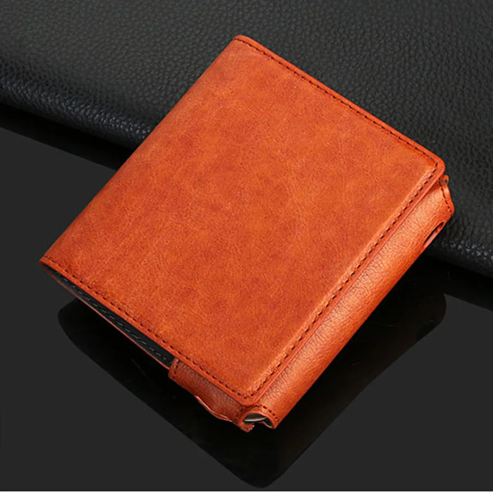 JINXINGCHENG 3 цвета спортивный Чехол-книжка для iqos 3,0 чехол коробка держатель Чехол кошелек кожаный чехол для iqos 3 - Цвет: Коричневый