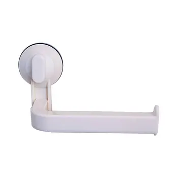 

No Drilling Wall Mount Kitchen Plastic Roll Paper Holder Stand Hanger Storage Shelf Hotel Bathroom Suction Cup Tissue Rack