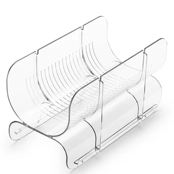 

Plastic Free-Standing Wine Rack Stackable Water Bottle Storage Organizer for Kitchen Countertops Table Top Pantry Fridge HFing