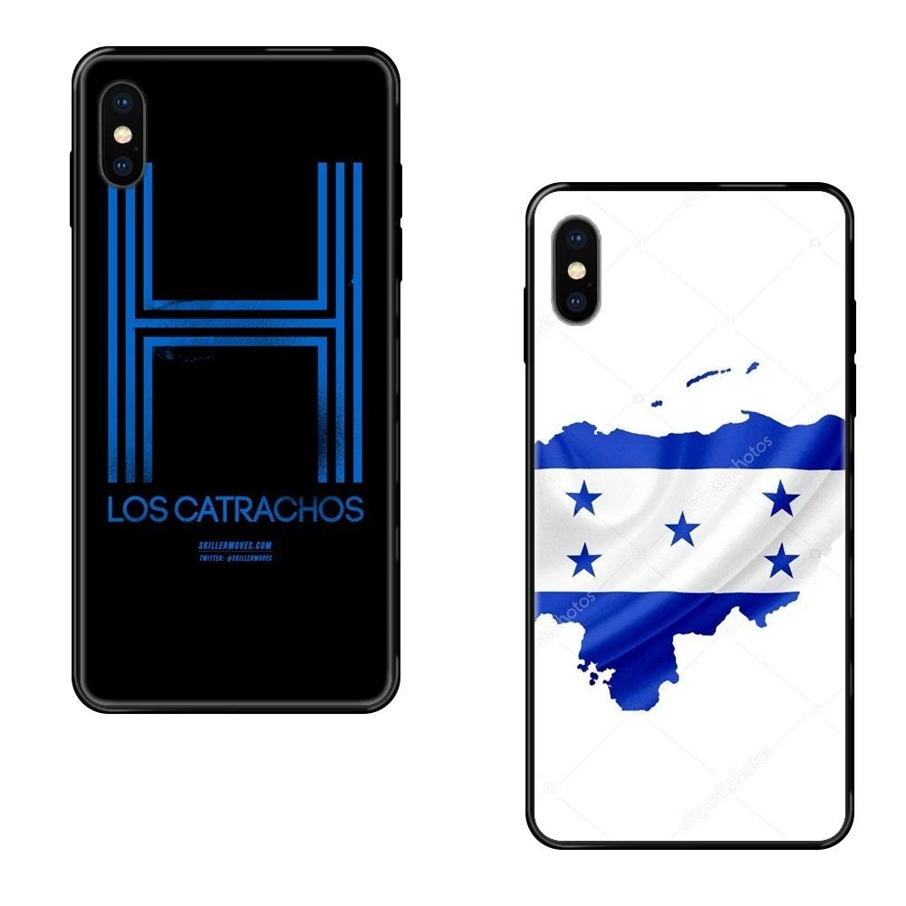 Для iPhone 11 12 Pro 5 5S SE 5C 6 6S 7 8 X 10 XR XS Plus Max Топ Hn Гондурас флаг черный за счет складки