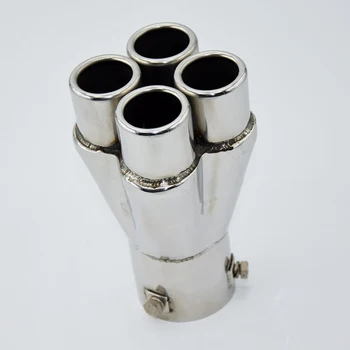 

Chrome Stainless Steel Car Rear Round Exhaust Pipe Tail Muffler Tips 57mm