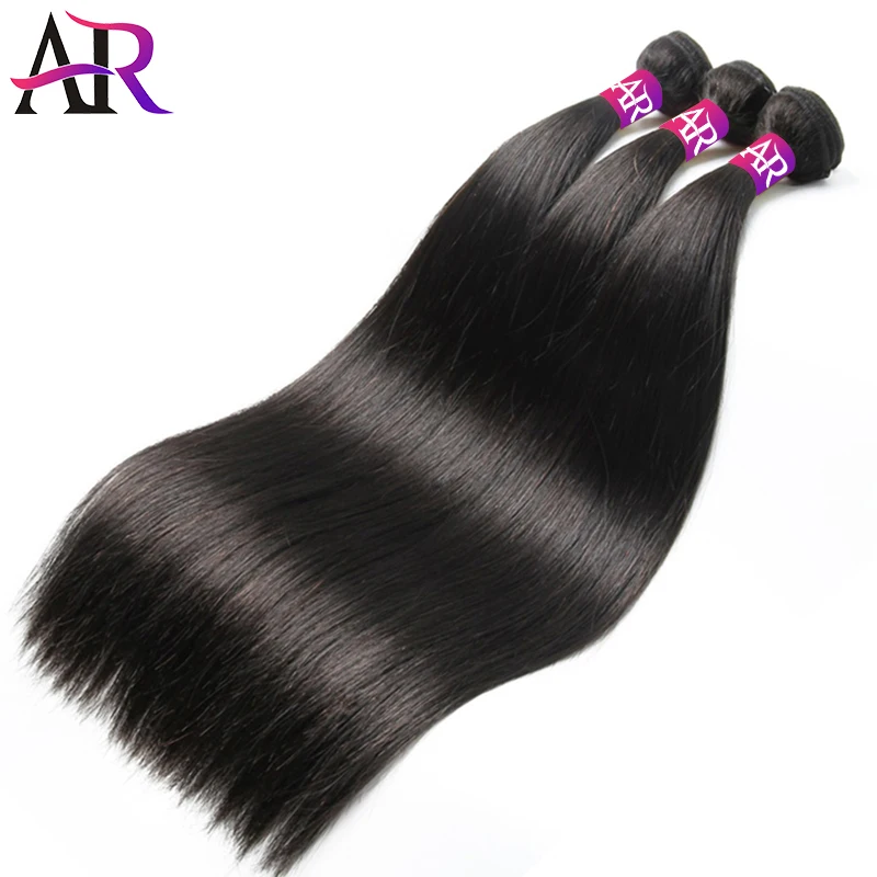 Feixes de Cabelo a & r Polegada Reto Osso Peruano Remy Tecer Cabelo Humano Sedoso 1 - 3 4 Peças 26 28 30 6 High Quality Apliques e perucas