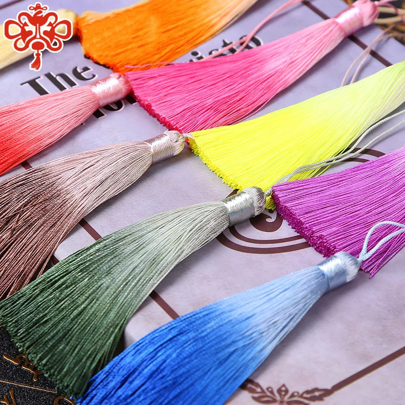 5Pcs/Set 10.5cm Gradient color Tassel Fringe Bookmark Comb Clothing Curtains Decoration Gift DIY Handmade