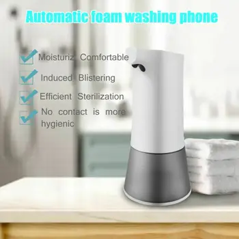 

New Soap Dispensers 350ml Kitchen Touchless Smart IR Sensor USB Charging Liquid Soap Dispenser Tolit Patchwork 2020