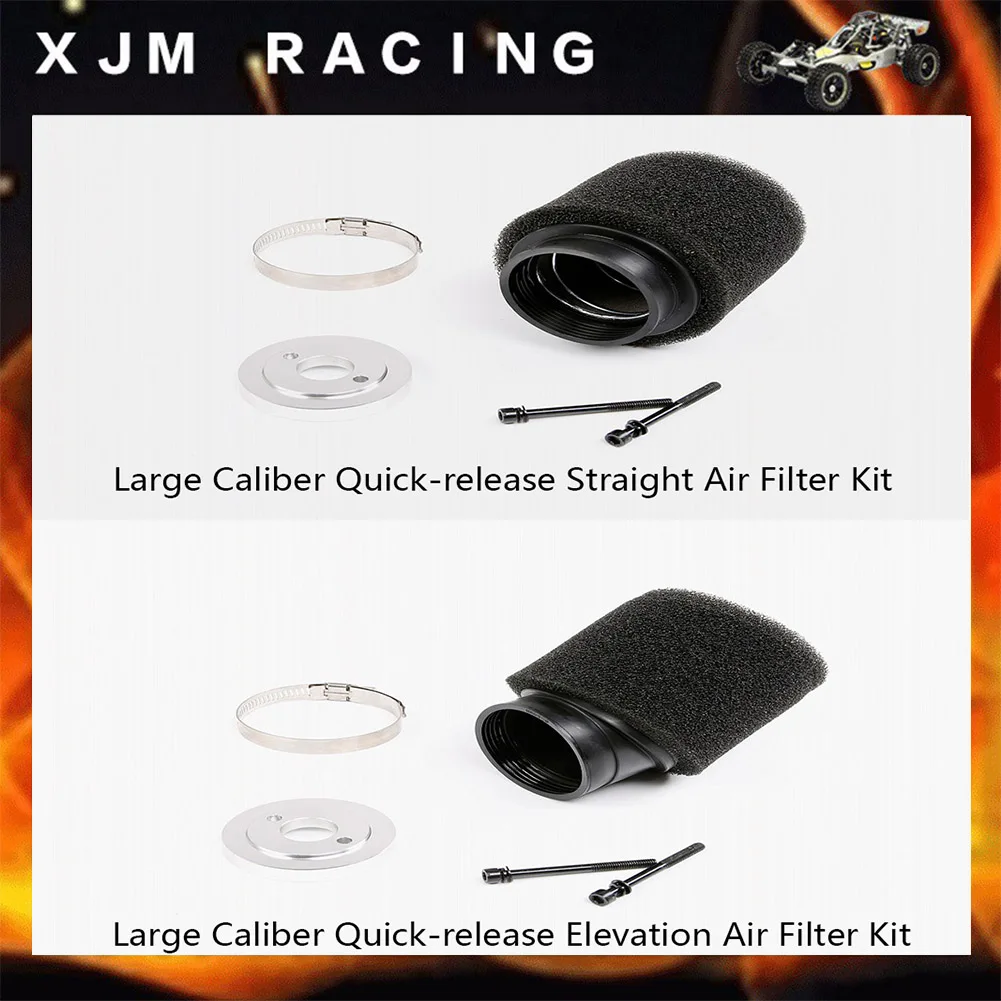 Large Caliber Quick Dismantling Air Filter Set for 1/5 Hpi Rofun Rovan Km Baja 5b 5t 5sc Truck Rc Car Parts | Игрушки и хобби