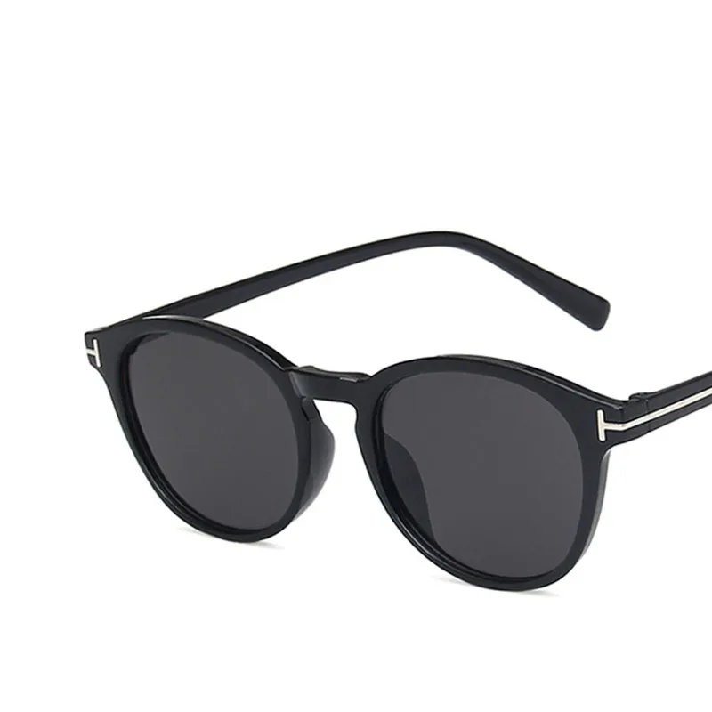 Leopard Skinny Sun Glasses Oval Oculos 