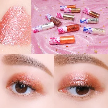 

Wholesale 10 Colors Shiny Diamond Liquid Eye Shadow Set Lasting Waterproof Smudge-proof Shine Eyeshadow Liquid