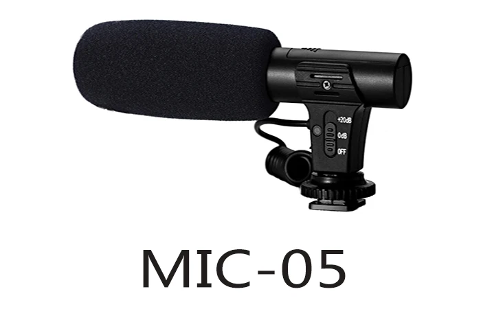 MAMEN MIC-05 микрофон для камеры с разъемом 3,5 мм+ мини-штатив профессиональный микрофон для записи DSLR DV камера Vlog видео микрофон - Цвет: MIC-05