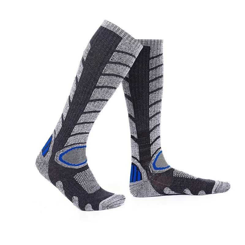 Профессиональные зимние спортивные лыжные носки для мужчин и женщин, Длинные эластичные дышащие носки для велоспорта, бега, новинка, высококачественные Лыжные носки