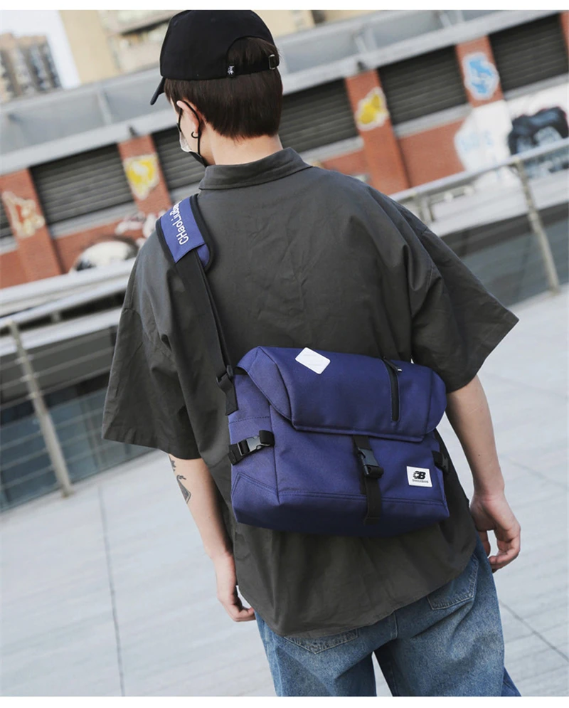 Men Crossbody Messenger Bags Oxford Water Repellent Sling Shoulder Travel Bag School Fashion Durable Sports Mountain Cycling Bag