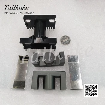 

ETD59 magnetic core supporting horizontal 13 +13 skeleton with steel clip PC40 material transformer ferrite core