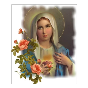 

Design Diamond Embroidery Icon Diamond Painting Cross Stitch Craft Full Square Virgin Mary Arts Canvas Wall decor