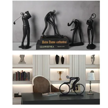 

Northern Europe Resin Abstract moving characterstatue Handicraft ornaments Resin Action Figure Collection Model Toy B173