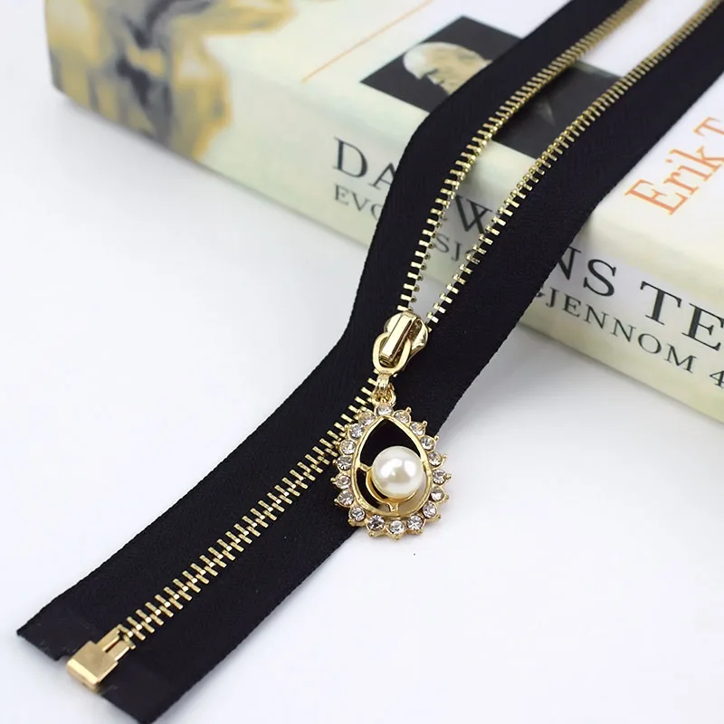 black 2/5 шт Meetee 3# металлическая молния 40/50/60/70 см с открытым концом с золотыми зубьями, застежка-молния для пошива сумок кошелек пуховик, куртка, юбка, Костюмы аксессуар - Цвет: black