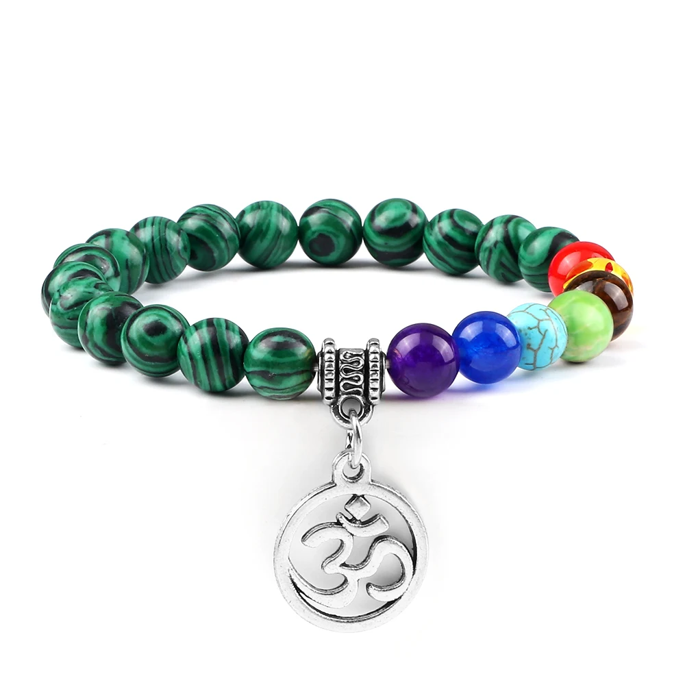 PURAJA Bracciale Chakra Pietre Naturali Autentiche | Bracciale