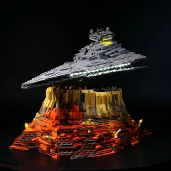 

Only LED Lighting Kit For Moc The Empire Over Jedha City Empire Spaceship Model for 21007 (NOT Include The Model)