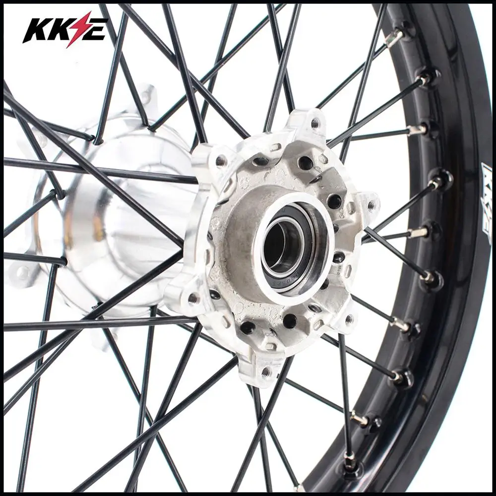Заднее литье колес KKE 2 15*18 для EXC EXCF 125 150 200 250 300 350 450 500 2003 2021 черный обод спиц|Колеса|