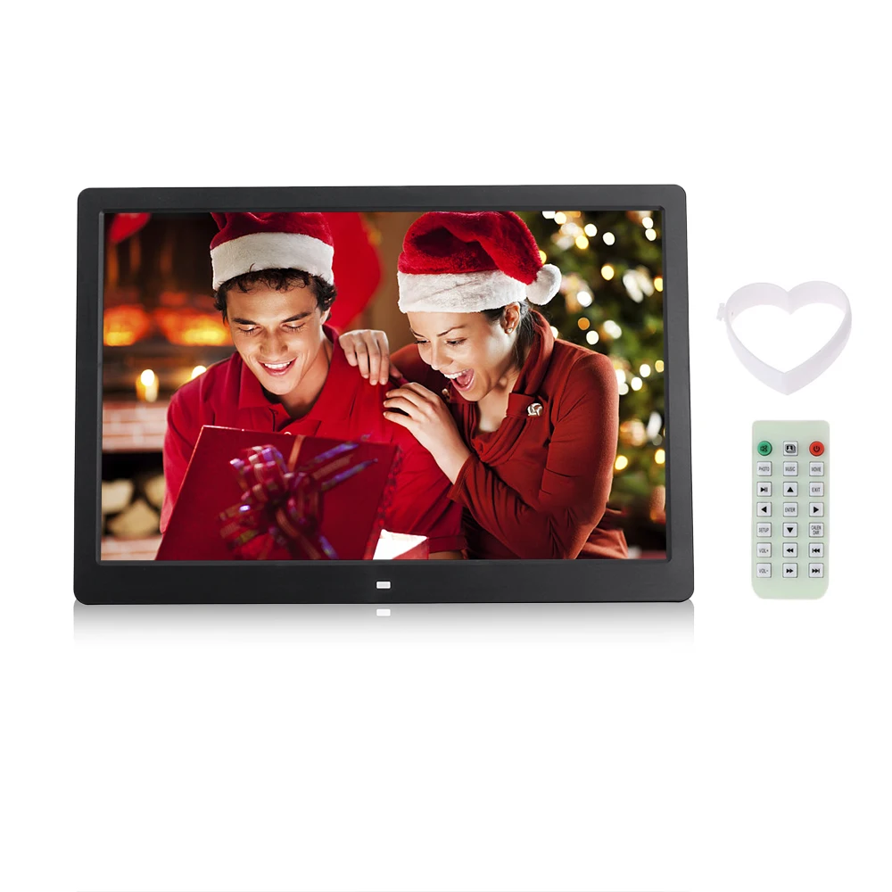 

Andoer 15.6 In 1080P LED Digital Photo Picture Frame High Resolution 1920*1080 Advertising Machine with Remote for Gift Present