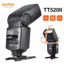 Godox TT520 II Camera Flash with Build-in 433MHz Wireless Signal + Flash Trigger for Canon Nikon Pentax Olympus DSLR Cameras