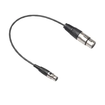 

0.3m Mini XLR 3pin Female to Zinc Alloy Casing XLR 3pin Female Audio Cable Cameras Audio Cable