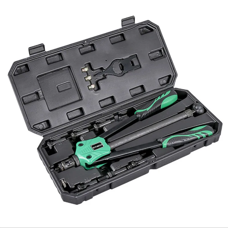 

13"/14"/15"Hand Riveter Rivet Gun Heavy Hand Inser Nut Tool CR-V Blind Rivet Nut Gun M3-M12 with LuxuryBox Rivet Gun