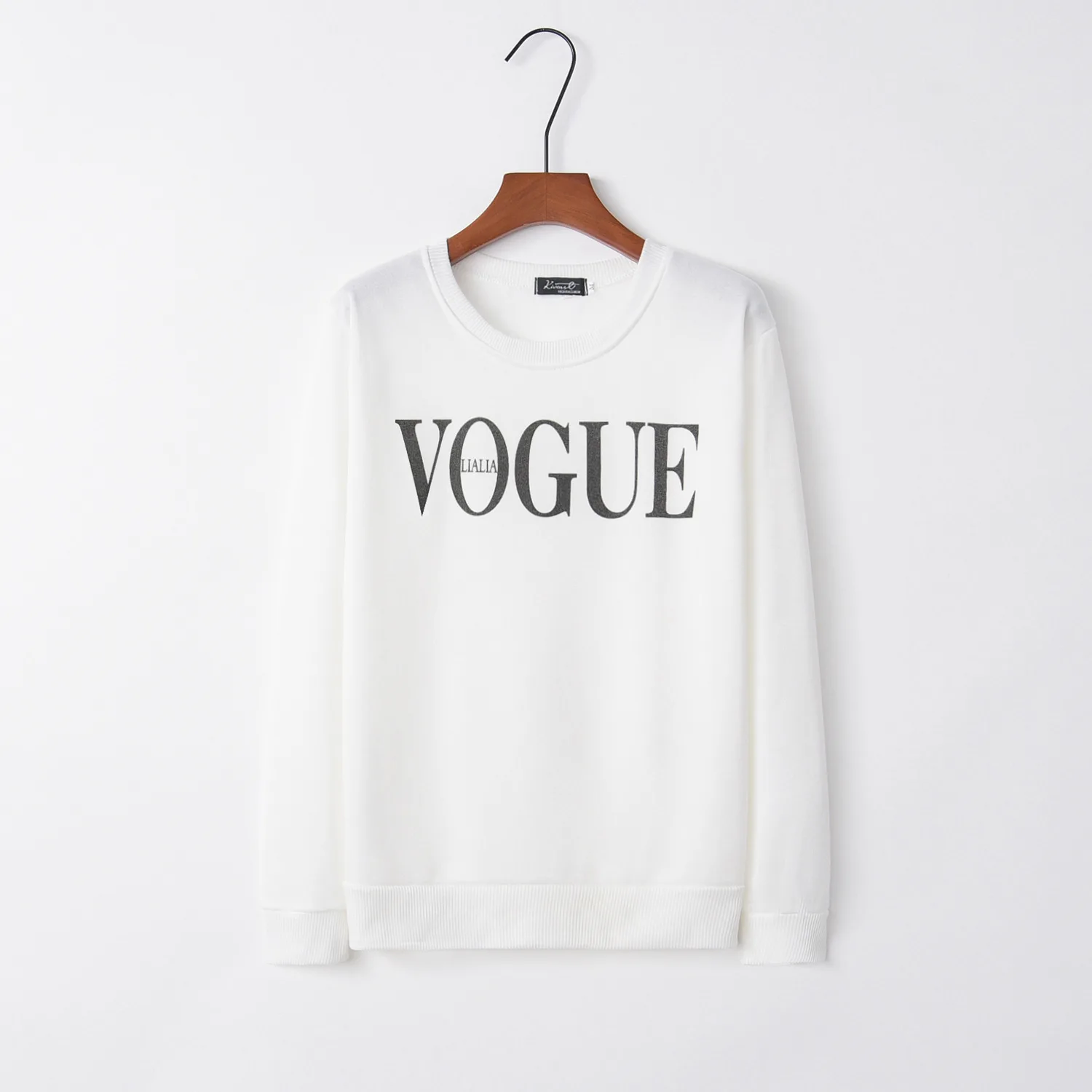 Письмо Vogue дизайн распродажа толстовки свитшоты Женские повседневные Kawaii Harajuku свитшоты для девочек европейские Топы корейские