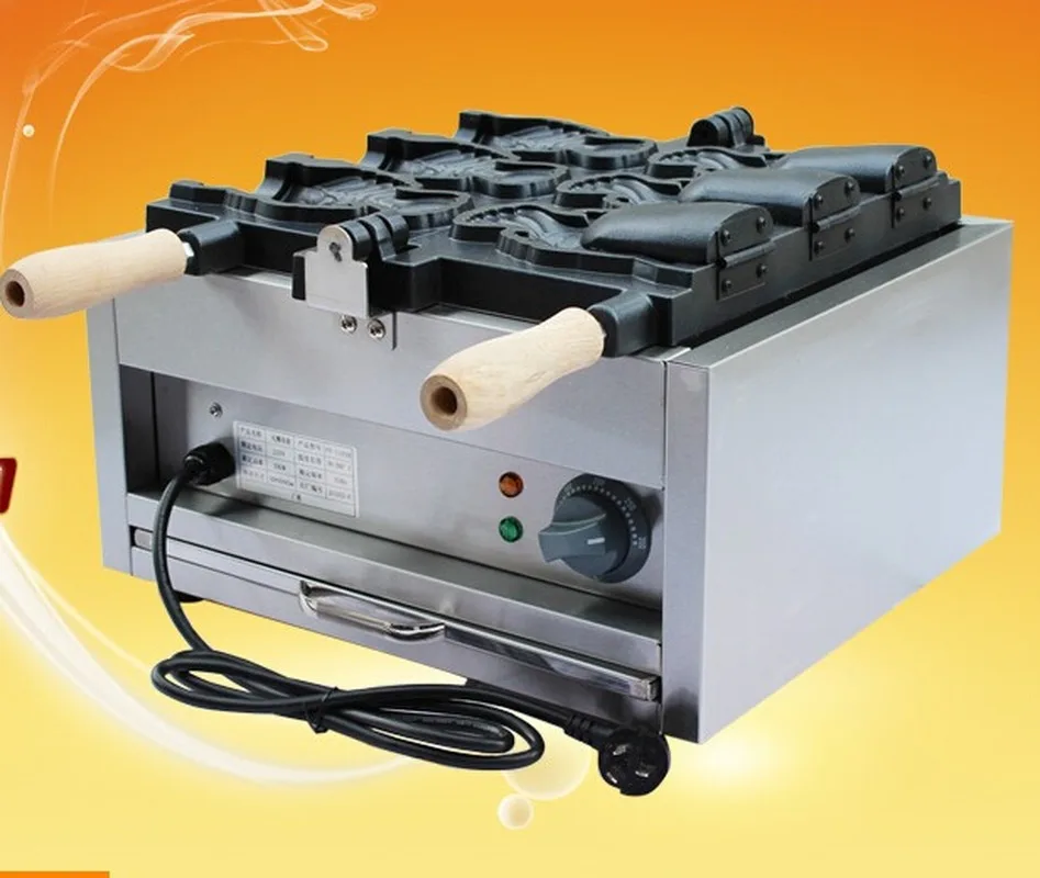 

FY-1103B 220V Japanses Open Mouth Taiyaki Machine Electric Fish Shaped Cake Machine Ice Cream Taiyaki Maker