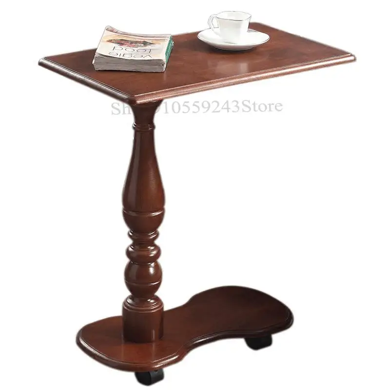 Прикроватный столик из цельной древесины в американском стиле
