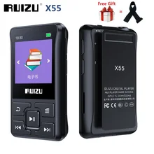 Новейший Спортивный Bluetooth MP3-плеер ruzu X55 портативный мини-клип 8 Гб музыкальный mp3-плеер Поддержка FM, запись, электронная книга, часы, шагомер