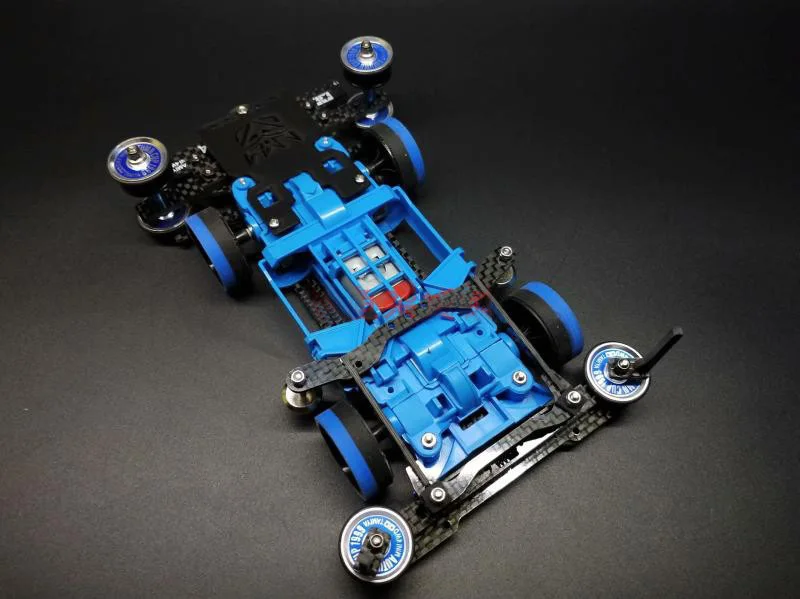 1 комплект Tamiya Mini 4WD модель автомобиля с синим MSL/MS-L шасси внутренняя подвеска
