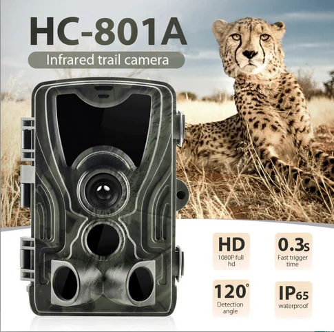 Hunting Camera Trail Cameras 16MP 1080P Night Vision Photo Trap HC801A Wireless 