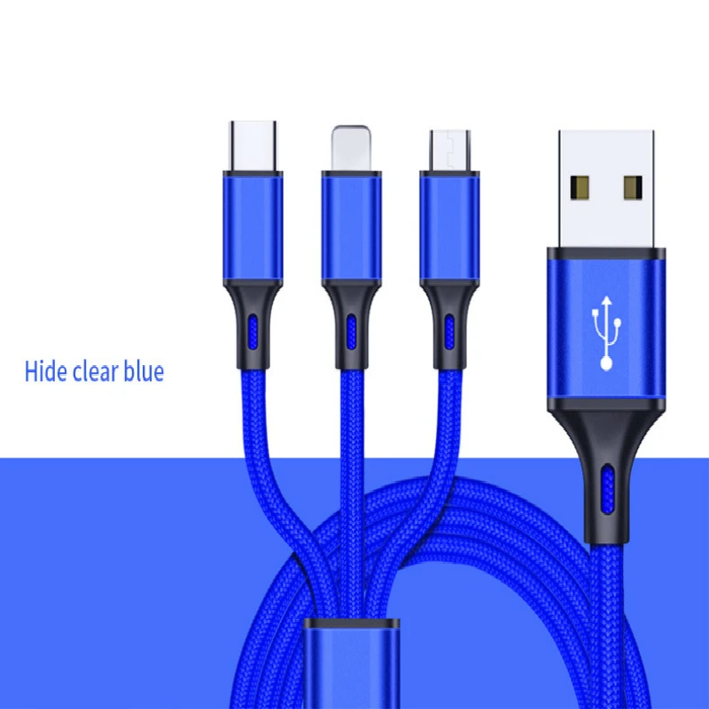 3 в 1 кабель зарядного устройства для iPhone 6 S 6 S 5 SE 7 8 Plus X XR XS Max Micro usb type C для huawei Android 3в1 короткий длинный провод шнур