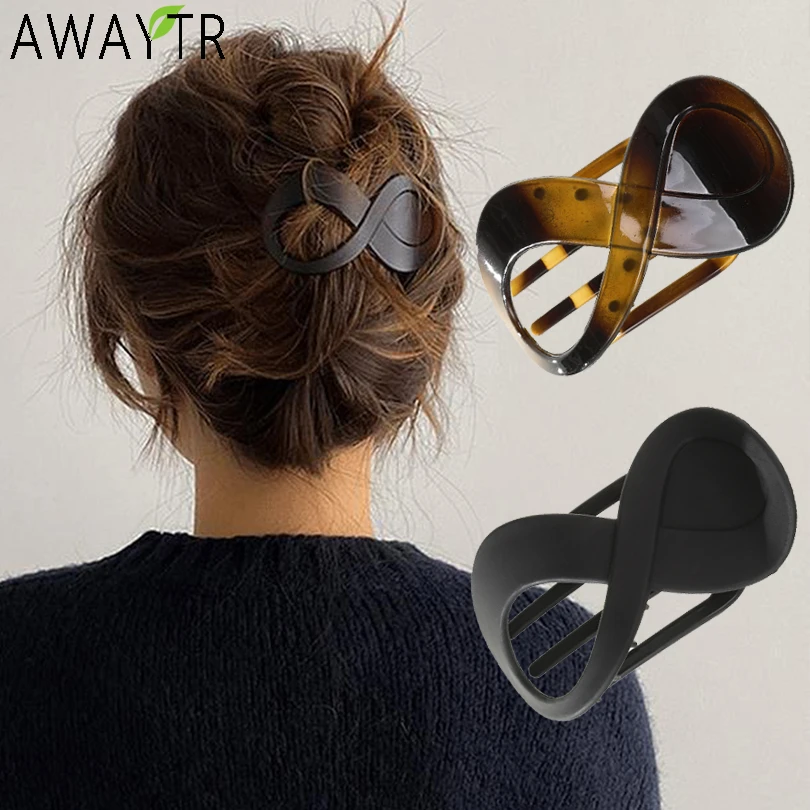 Women Large Hair Clamp Hair Clip Seamless Plastic Duckbill Claw for Women Girls Simple Hairpins Styling Tools Hair Accessories flower hair clips