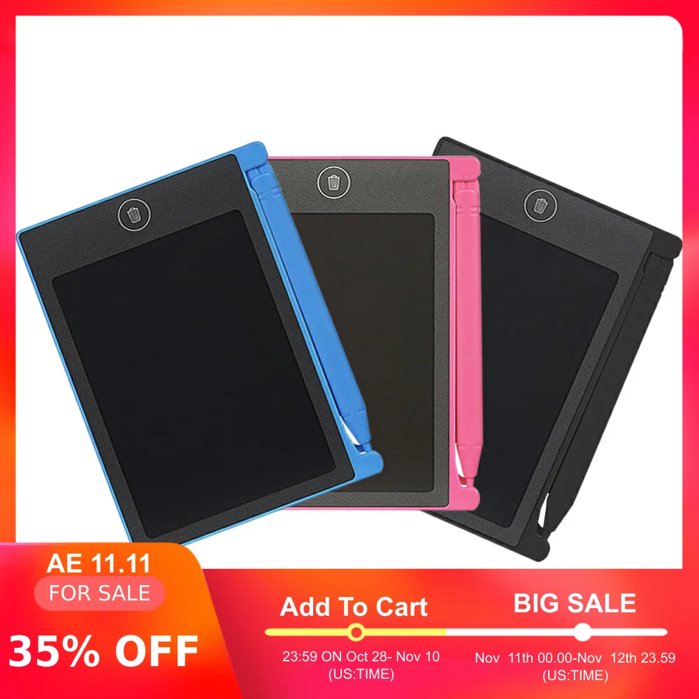 

4.4 Inch Mini LCD Writing Tablets Handwriting Pads Plan Pad for Adults Kids Writing Screen Drawing Board with Pen Digital Tablet